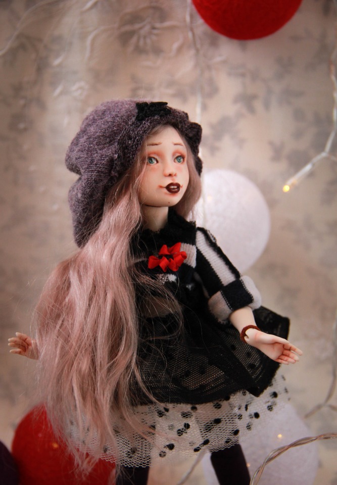 Анук. Маленькая эльфийка. Фарфоровая шарнирная кукла