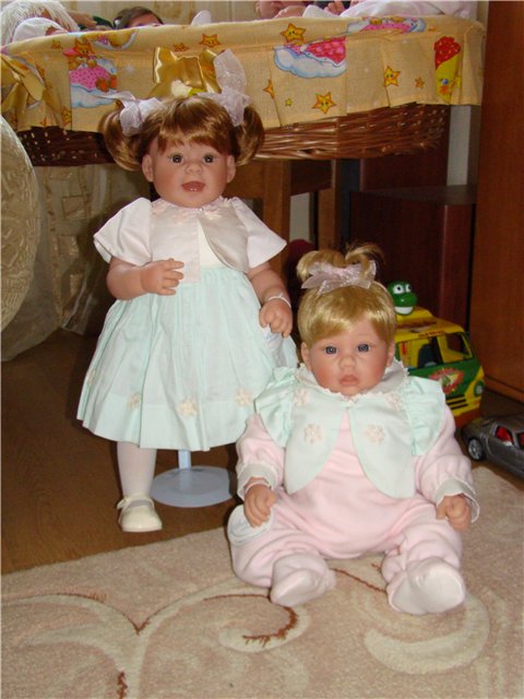Две сестрички- "Жемчужный букет".Коллекционные куклы Ли Миддлтон (фото 5)