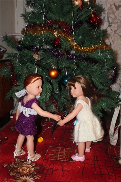 Платье к новому году — Одежда и обувь для кукол своими руками: фото (фото 4)