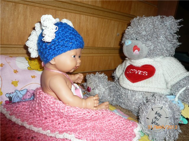 Шапочка для Настеньки — Одежда и обувь для кукол своими руками: фото (фото 5)