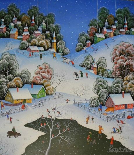 Виртуальная выставка картин "Дыхание зимы"