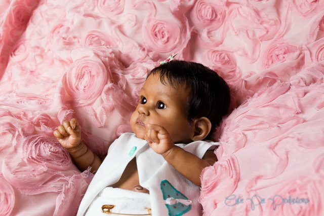 Этническая крошечка реборн, прототип PIXIE скульптора Bonnie Brown