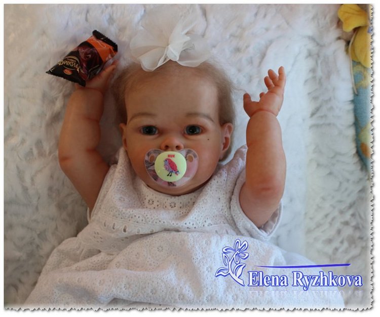 Полиночка - толстушка моя сладкая. Кукла реборн Елены Рыжковой (Россия)