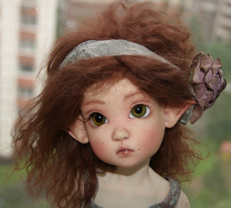 Ошеломительная эльфийка Аннабель - ООАК handsculpted doll by Kaye Wiggs (фото 2)