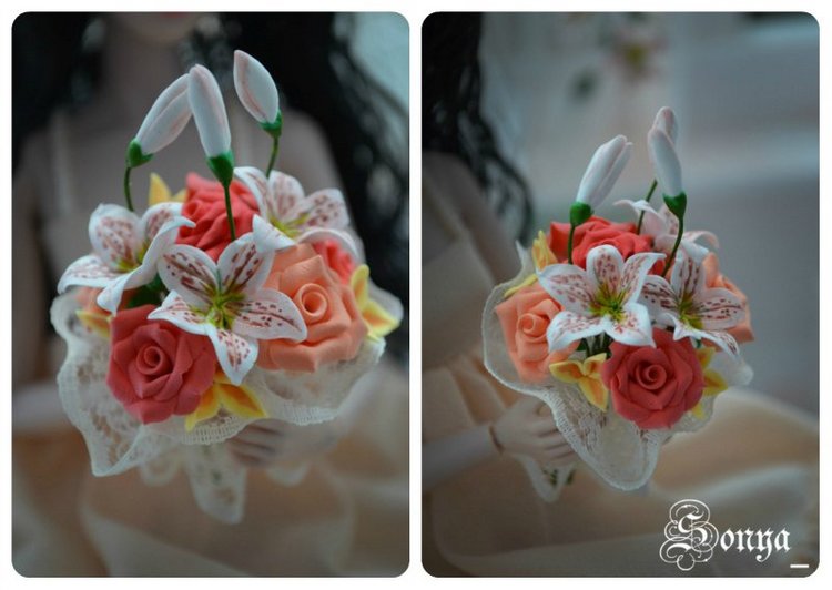 Кукольные мелочи. Часть 2. "Цветочки" (фото 7)