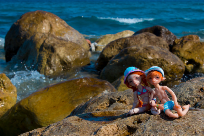 Мышулики в отпуске. Авторские куклы Лидии Снуль. BJTales