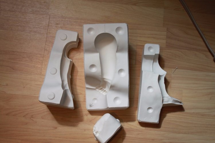 Процесс создания фарфоровых кукол - Джинн Гросс (Jeanne Gross). Часть первая - младенцы (фото 7)