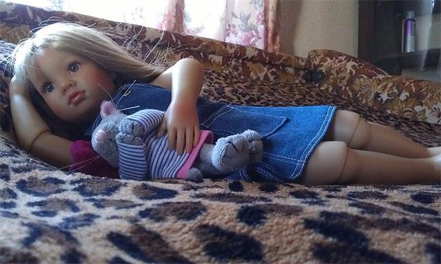 Как Лиза и Мишка отдыхали на даче. Куклы Kidz' n Cats