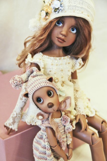 Моя нежная и очень красивая Руби и ее друг малыш медвежонок Тед