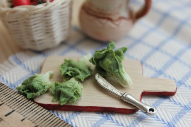 Урожай в коробке с "Фимо". Миниатюра для кукол