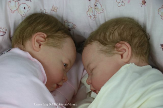 Близняшечки Ноа... Куколки реборн Виктории Вишни