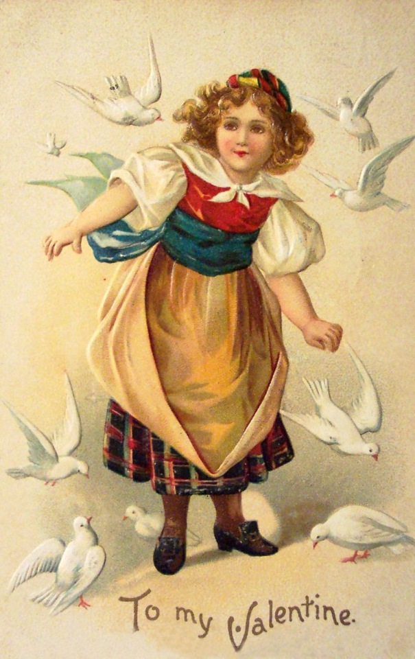 Старинные открытки с Денем Святого Валентина | Бэйбики Старинные открытки с Денем Святого Валентина