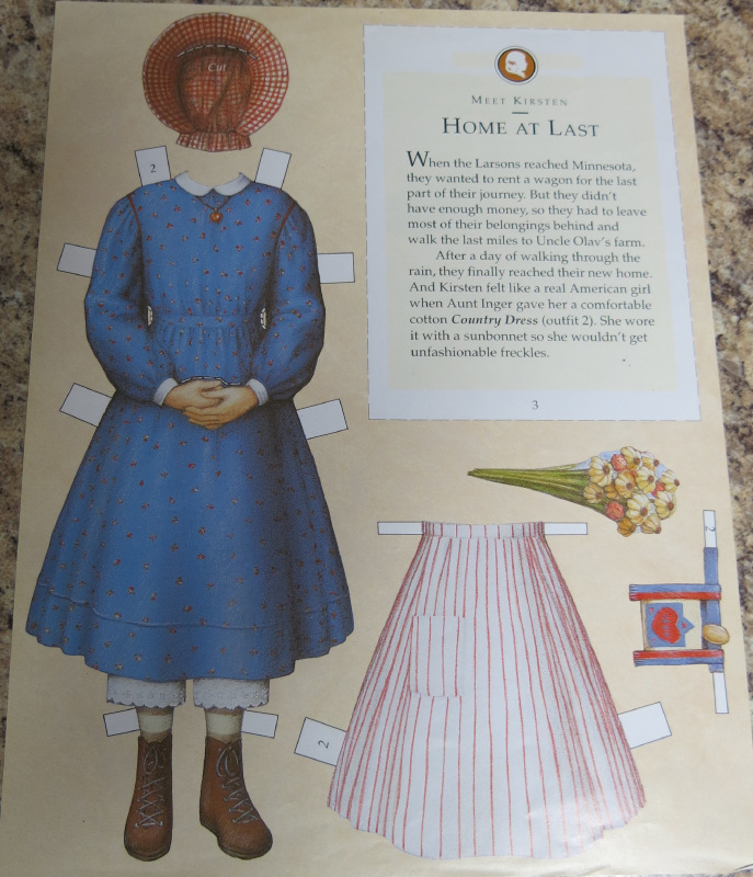 1.1 American Girl Бумажные куклы: Кирстен | Бэйбики 1.1 American Girl Бумажные куклы: Кирстен (фото 4)