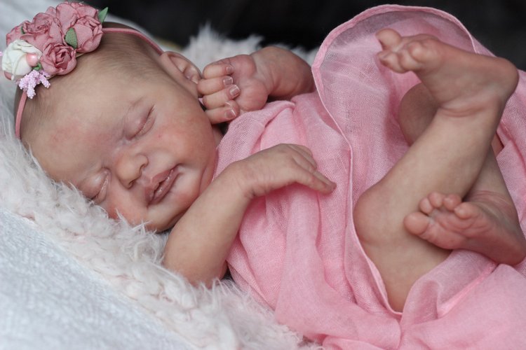 Новорожденная девочка. Кукла реборн Светланы Преображенской (фото 6)