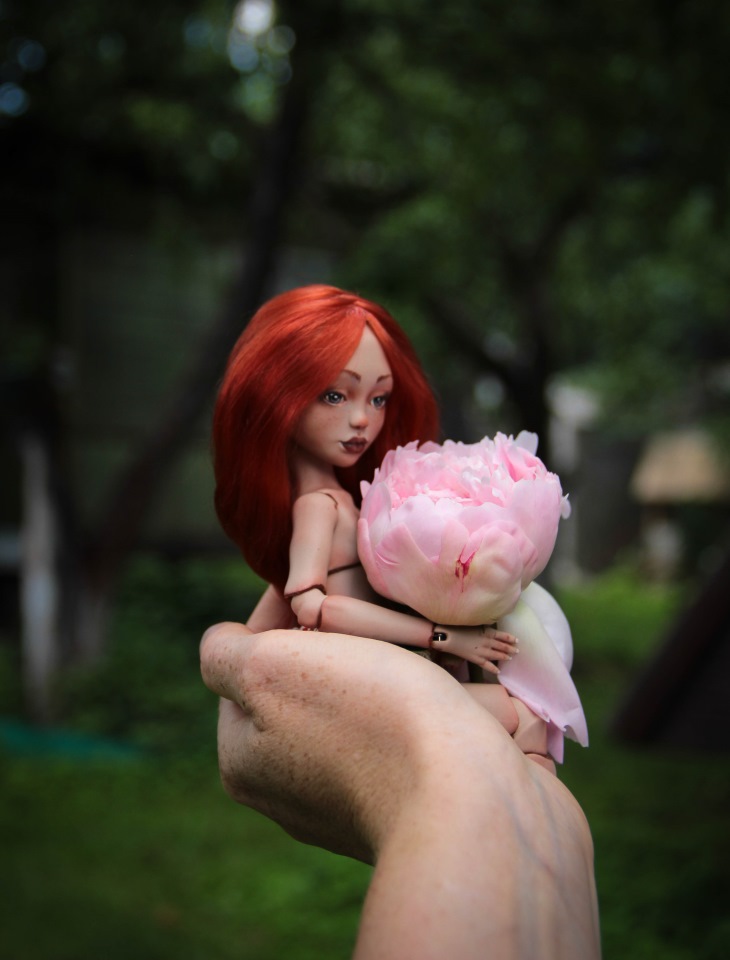 Лаурендиэ и пионы — Авторские шарнирные куклы своими руками: лепка