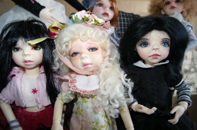 Наша дружная LASHERсемейка -LILLIE,-ERIKA, IVY, VIOLET, FIONA, OOAK Lillie