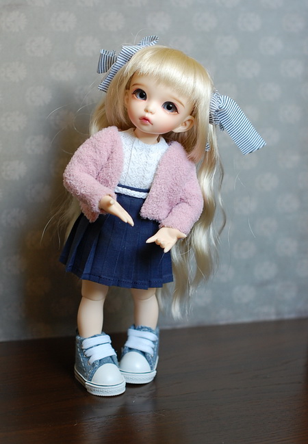 Синий цвет нас покорил. Одежда для куклы БЖД Анте