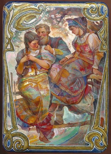 Усмотри тропинку в сказку или Здесь русский дух, здесь Русью пахнет. Федоскинская лаковая миниатюра