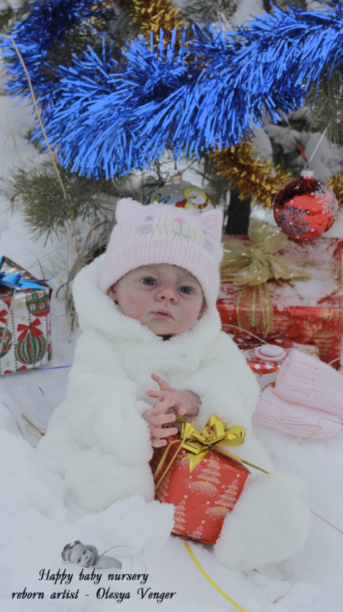 Моё предновогоднее чудо, моя Карлотта. Кукла реборн Олеси Венгер