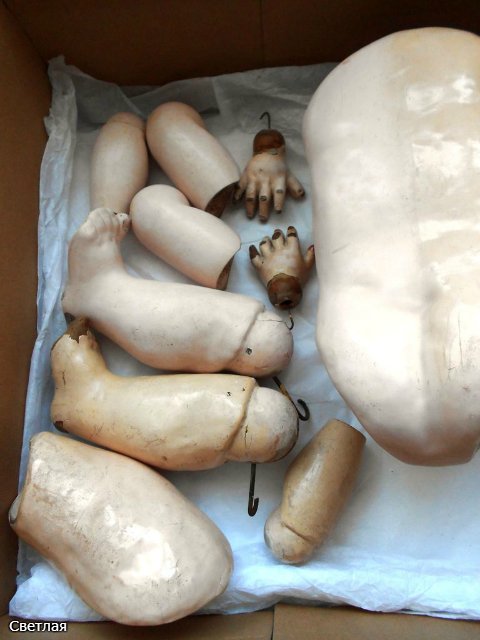 Как я чищу антикварных кукол. Следы времени или грязь? + БОНУС, находим руку мастера (фото 6)