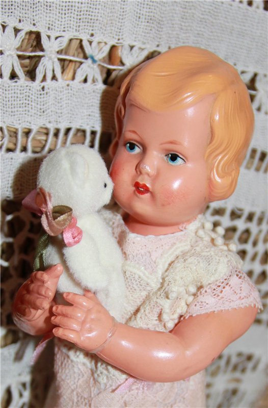 Антикварная куколка Minerva, Германия, 1930-е годы (фото 7)