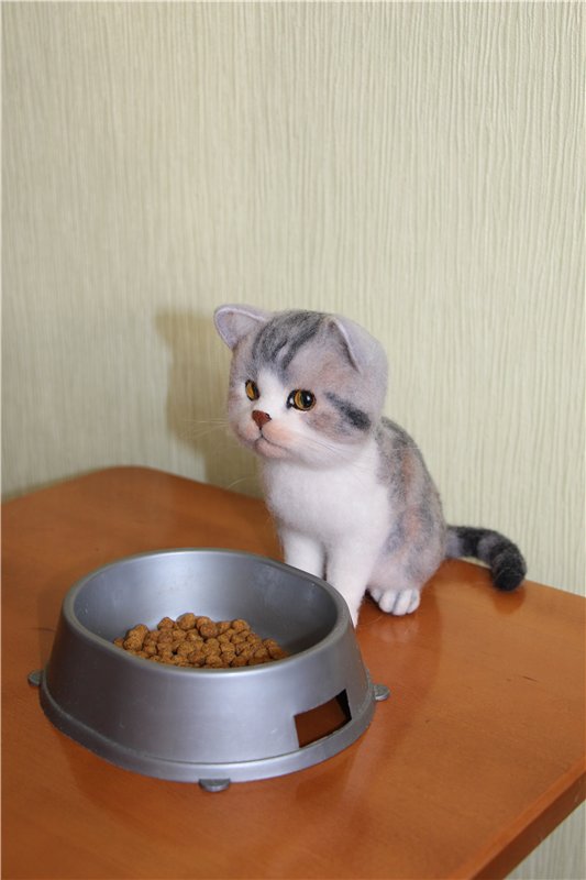 Котик Дени. Авторская игрушка Анны Ястрежембовской