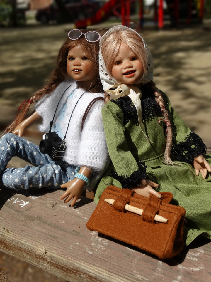 Девочки из разных эпох. Куклы Аннет Химштедт. Или с любимыми не расставайтесь
