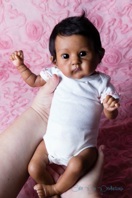 Этническая крошечка реборн, прототип PIXIE скульптора Bonnie Brown