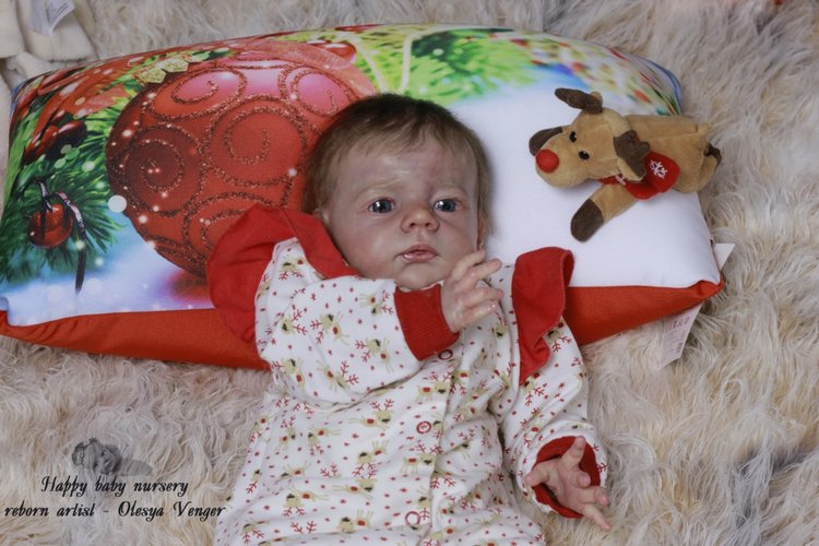 Моё предновогоднее чудо, моя Карлотта. Кукла реборн Олеси Венгер