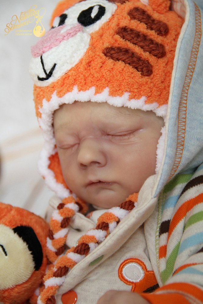 Макарик в роли Тигрули. Кукла реборн Наталии Сомовой