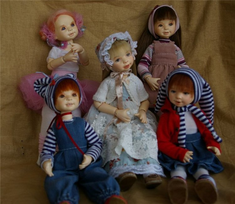 С днем рождения "Вера". Шарнирная авторская кукла (фото 8)