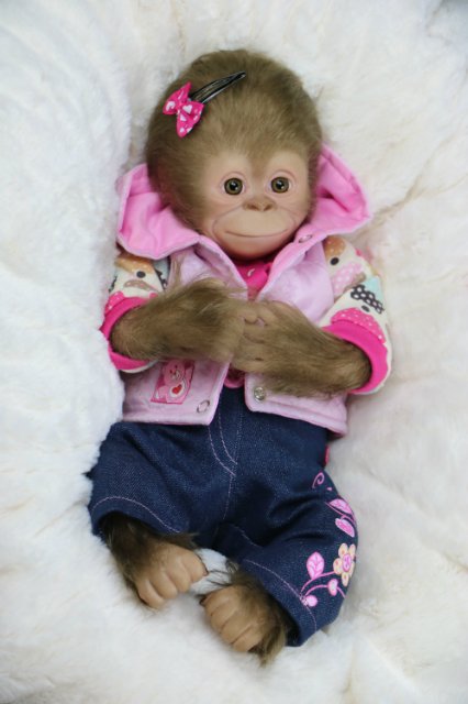 Мартышка - малышка... Куколка реборн Виктории Вишни