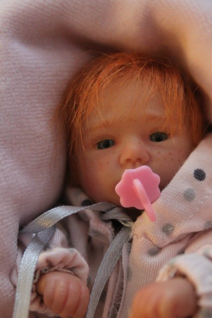 Манюня мини кукла-реборн Элины Кудрвцевой