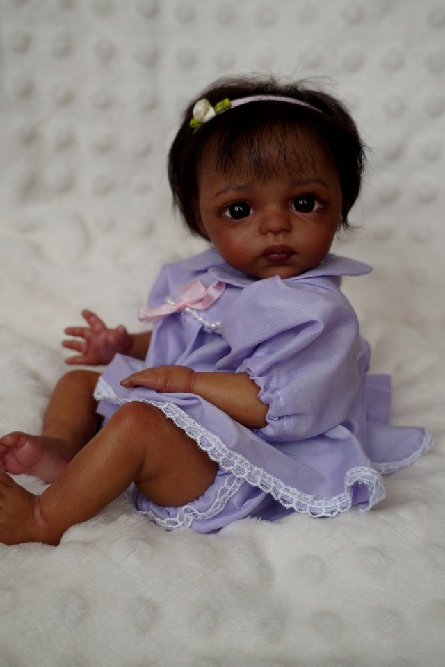 Малютка мулаточка. Кукла реборн Наталии Коноваловой
