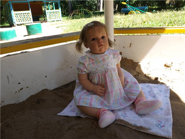 Летняя прогулка Танечки. Кукла реборн