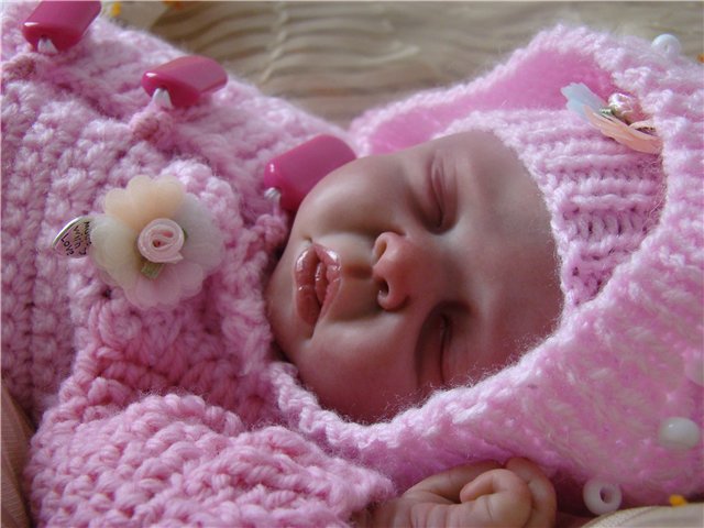 Когда спит малыш, все вокруг замирает...Авторская кукла Кондрашовой Ирины