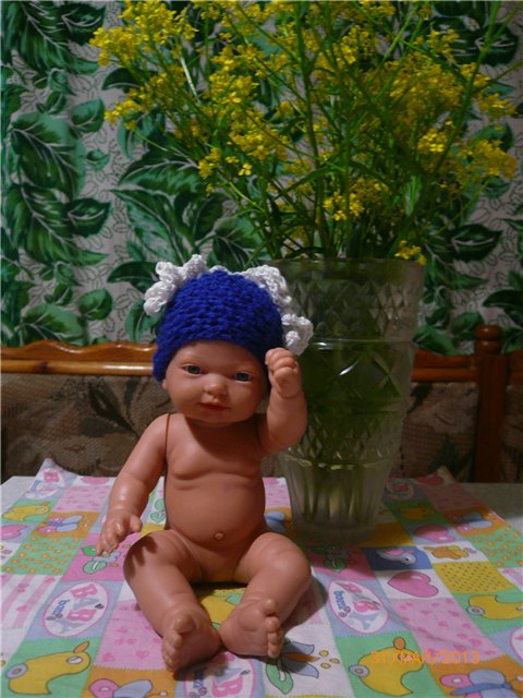 Шапочка для Настеньки — Одежда и обувь для кукол своими руками: фото (фото 9)