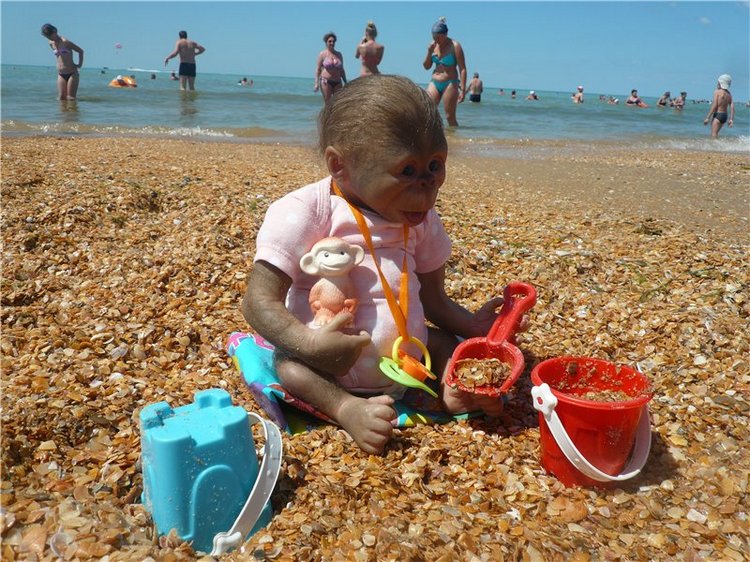 Анфисочка! Кукла - реборн - обезьянка Светланы Преображенской. Часть первая