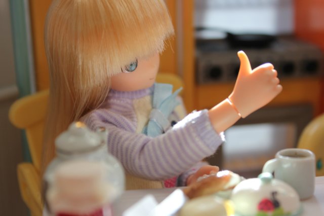 Блины на масленицу, миниатюра для кукол в формате 1/6