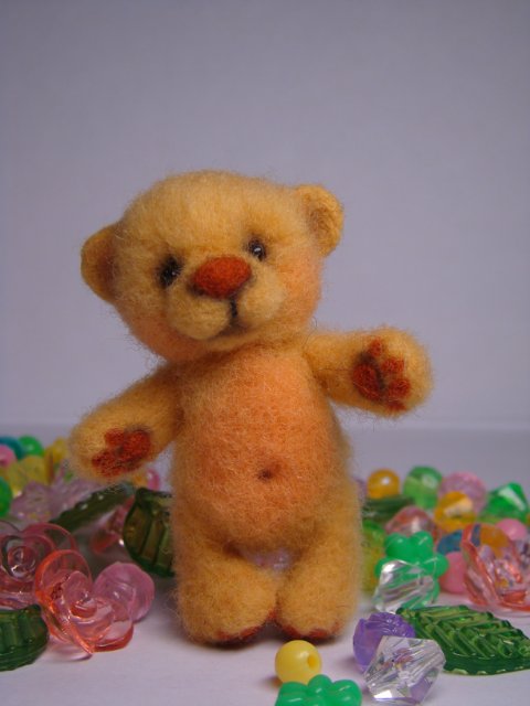 Маленький осенний "антидипрессант". Игрушки валянием из шерсти (фото 7)