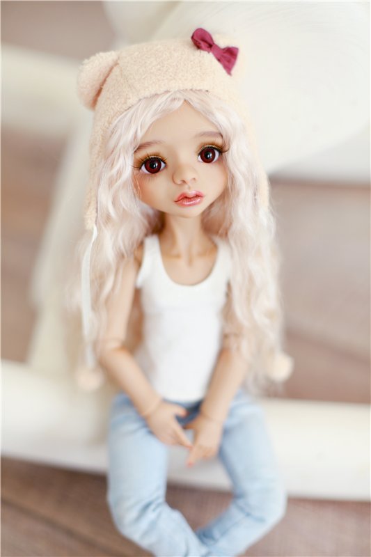 Разрешите представить - девчонка-шоколадка. Авторская шарнирная кукла (фото 5)