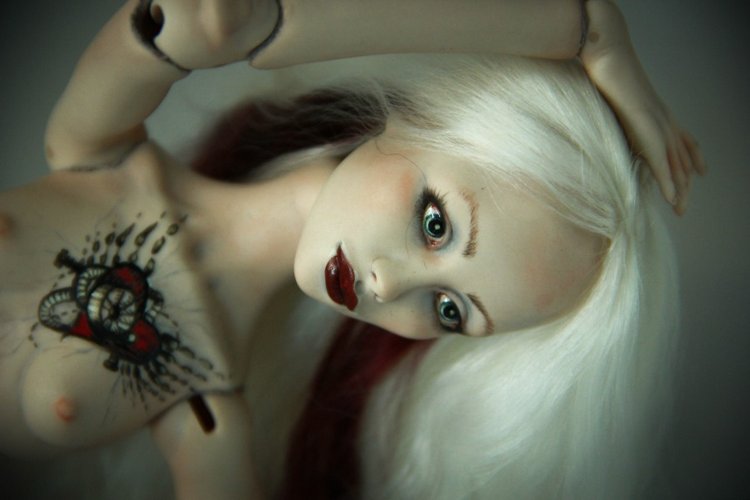 Фарфоровая кукла Plague doctor. Appoliona. Чумной доктор. Апполиона (фото 6)