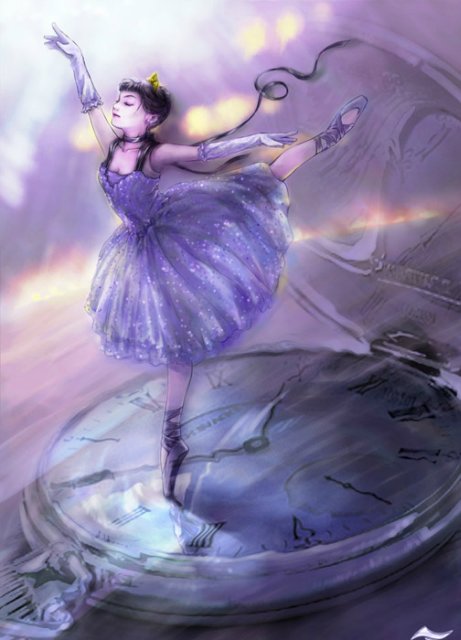 Голубая танцовщица или Магия балета. Фарфоровая коллекционная кукла от Донны Руберт