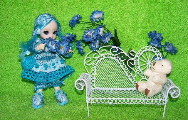 Новые образы кукляшек Ai (образ "Голубая роза) (фото 2)