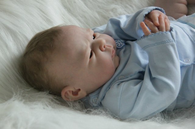 Ноэльчик... очень серьезный малыш... Куколка реборн Вишни Виктории