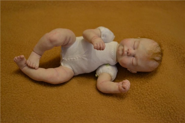 Малышок Артем, авторская кукла из пластики | Бэйбики Малышок Артем, авторская кукла из пластики (фото 4)