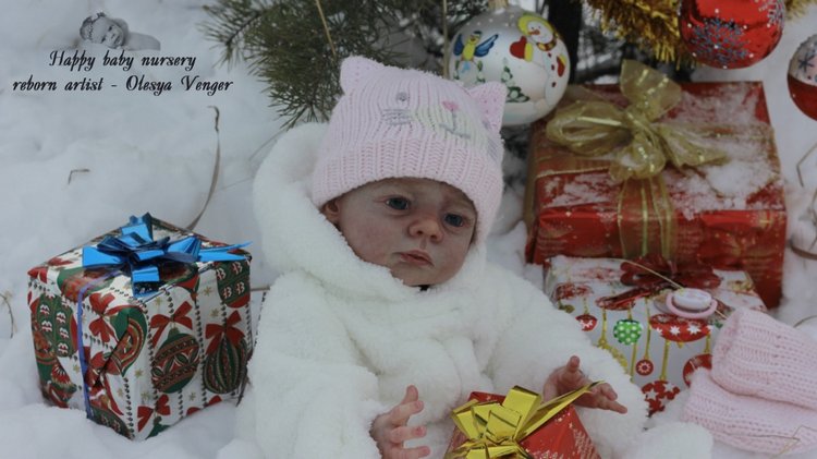 Моё предновогоднее чудо, моя Карлотта. Кукла реборн Олеси Венгер