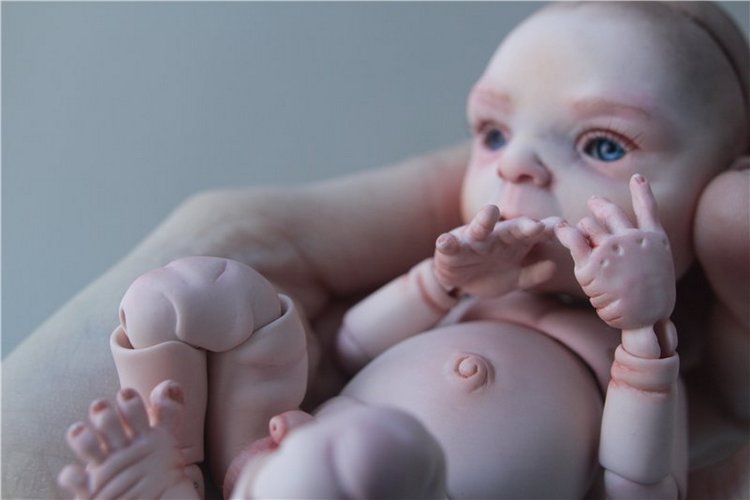 Пробный мэйк шарнирной куклы. Фото 18+ (фото 7)