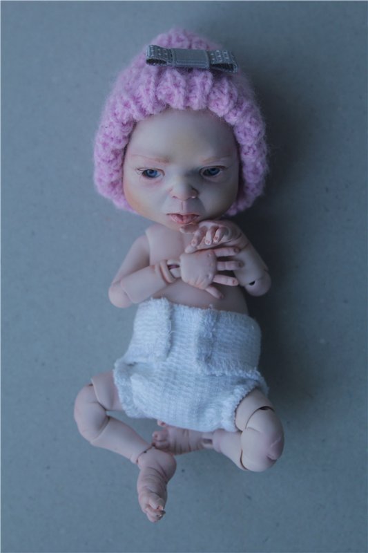 Пробный мэйк шарнирной куклы. Фото 18+