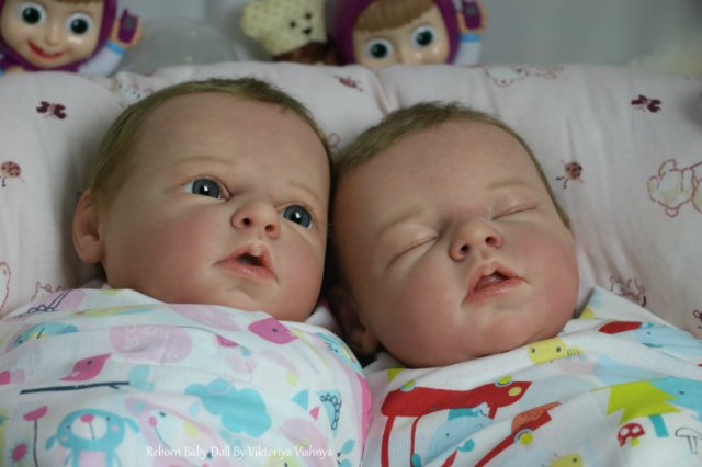 Близняшечки Ноа... Куколки реборн Виктории Вишни